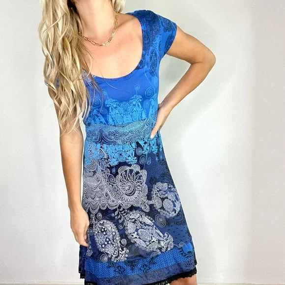 desigual dress blue Desigual Blue Dress
